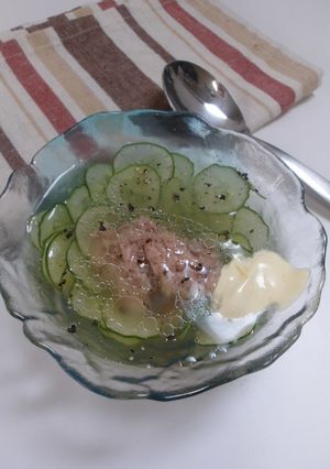 和風だしのきゅうりとツナの絶品冷製スープ-レシピのメイン写真