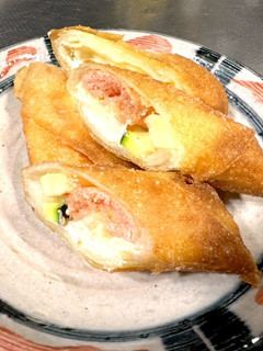 クリームチーズ明太とズッキーニの春巻き-レシピのメイン写真