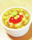とうもろこしの冷しあんかけ豆腐