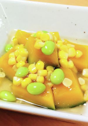 かぼちゃのとうもろこし温あんかけ-レシピのメイン写真