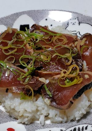 カツオのたたき漬け丼-レシピのメイン写真