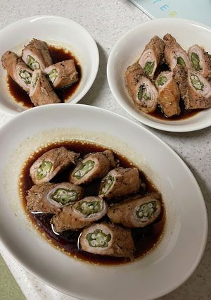 豚肉のオクラロール巻き-レシピのメイン写真