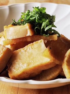 夏☆ひんやり煮物☆厚揚げ&大根☆レンジ-レシピのメイン写真