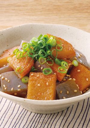 まる天とこんにゃくのピリ辛煮-レシピのメイン写真