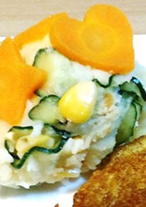 七夕ポテトサラダ-レシピのメイン写真