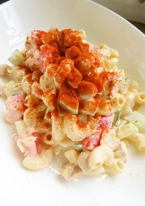 豆パスタツナ入り野菜の角切りマヨサラダ-レシピのメイン写真