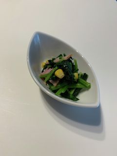 ほうれん草のベーコンバター炒め☆時短料理-レシピのメイン写真