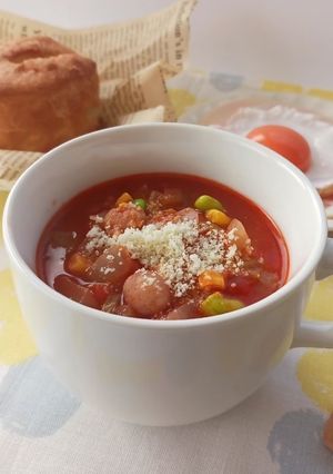 野菜たっぷり！ミネストローネ-レシピのメイン写真