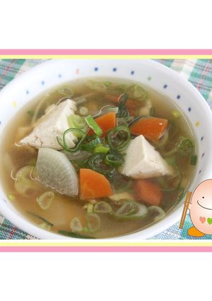 たべまる給食【かみなり汁】-レシピのメイン写真