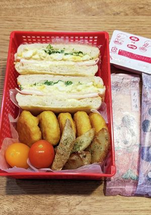 高2男子弁当!マフィンサンドイッチ♪34-レシピのメイン写真