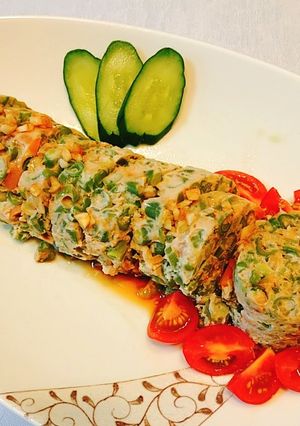 いんげん入り鶏肉棒…レンジで簡単つくね-レシピのメイン写真