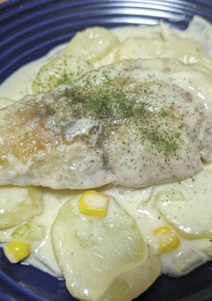 白身魚のクリーム煮-レシピのメイン写真