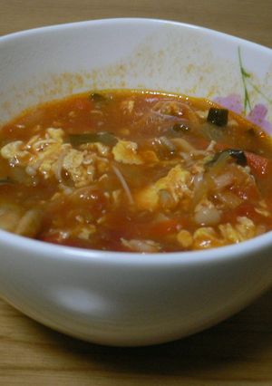 中華風？トマトスープ-レシピのメイン写真