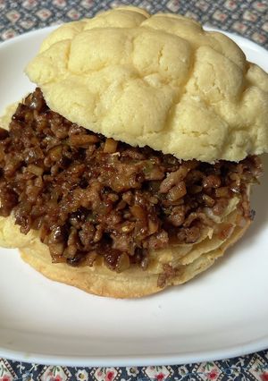 肉まん風メロンパンサンド-レシピのメイン写真