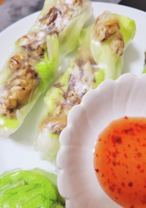 生春巻き ライスペーパー 鯖の味噌煮-レシピのメイン写真