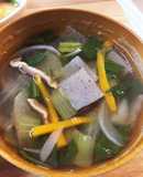 給食の「紀州汁」♡ほんのり梅味けんちん汁