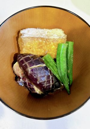 フライパンでつくる♡茄子と厚揚げの煮浸し-レシピのメイン写真