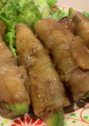 アボカド肉巻き　はちみつ味噌味-レシピのメイン写真