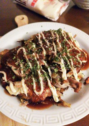 祝１０☆キャベツたっぷりふわとろ山芋焼き-レシピのメイン写真