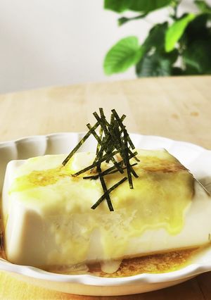 調味料2つ☆レンジ2分de無限豆腐-レシピのメイン写真