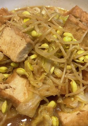 キャベツと豆もやしの厚揚げ炒め居酒屋風-レシピのメイン写真
