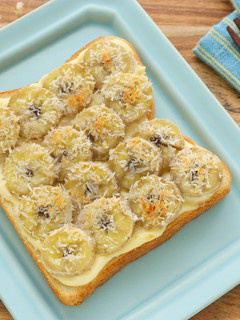 バナナのココナッツチーズトースト-レシピのメイン写真