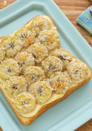 バナナのココナッツチーズトースト-レシピのメイン写真