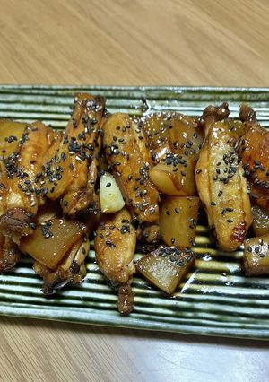 手羽なかと大根の甘酢煮-レシピのメイン写真