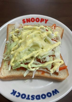 キムチキャベツトースト-レシピのメイン写真