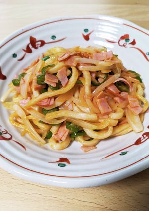 うどんDeナポリタン-レシピのメイン写真