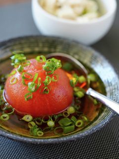 夏の味☆トマトのお浸し☆麺つゆ使用-レシピのメイン写真