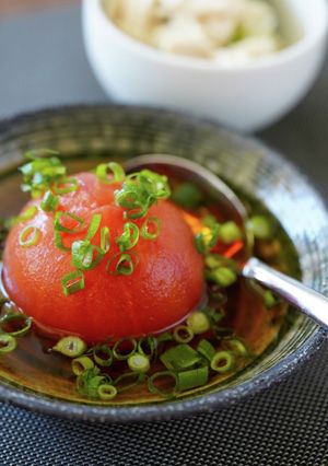 夏の味☆トマトのお浸し☆麺つゆ使用-レシピのメイン写真