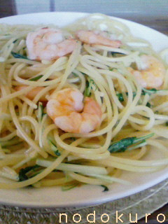 えびと水菜のパスタ-レシピのメイン写真