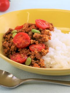 枝豆とトマトのドライカレー-レシピのメイン写真