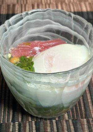 大戸屋風！温泉卵ネバネバばくだん-レシピのメイン写真