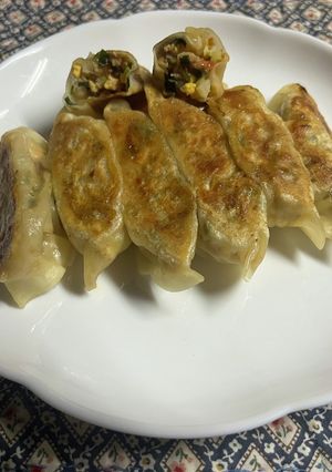 ニラ玉トマト餃子-レシピのメイン写真