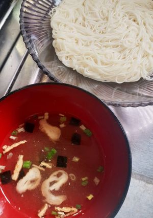 簡単★レトルトのお吸い物で「吸物素麺」-レシピのメイン写真