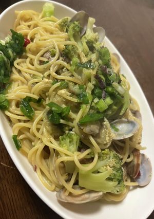 ワンパンでアサリとブロッコリーのパスタ-レシピのメイン写真