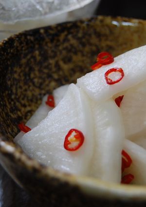 すし酢で簡単お漬物！大根のピリ辛甘酢漬け-レシピのメイン写真
