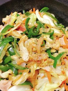 豚野菜の柚子胡椒炒め-レシピのメイン写真