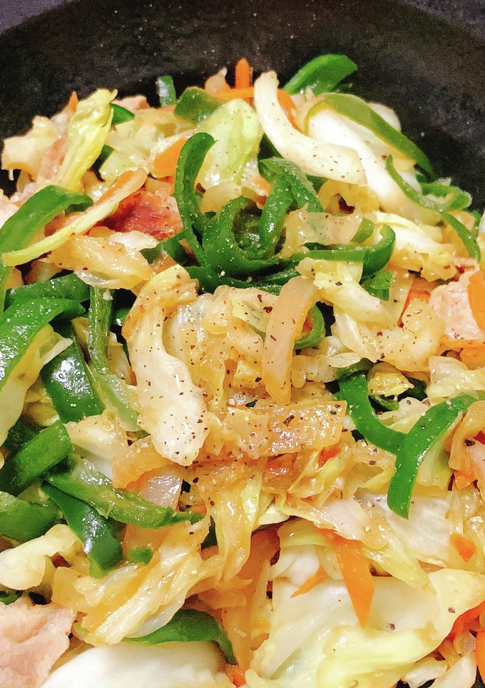 豚野菜の柚子胡椒炒め-レシピのメイン写真