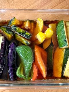 ナスやオクラの野菜の揚げ浸し-レシピのメイン写真