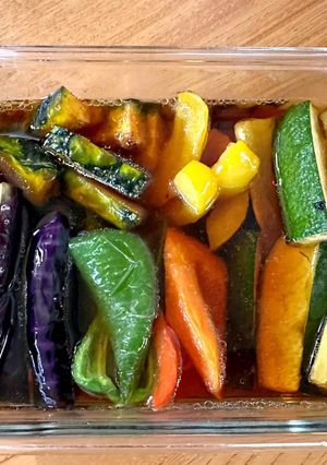 ナスやオクラの野菜の揚げ浸し-レシピのメイン写真