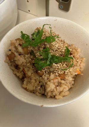 玄米　ひよこ豆炊き込みご飯-レシピのメイン写真