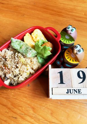 高二長女 お弁当(筍ごはん)-レシピのメイン写真