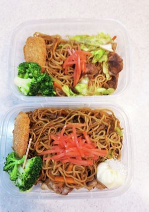 高校生弁当覚え書き322やきそば-レシピのメイン写真