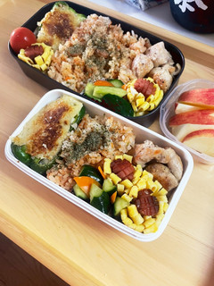 20240619娘ちゃん息子っちのお弁当-レシピのメイン写真