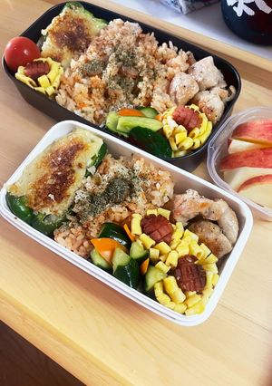 20240619娘ちゃん息子っちのお弁当-レシピのメイン写真
