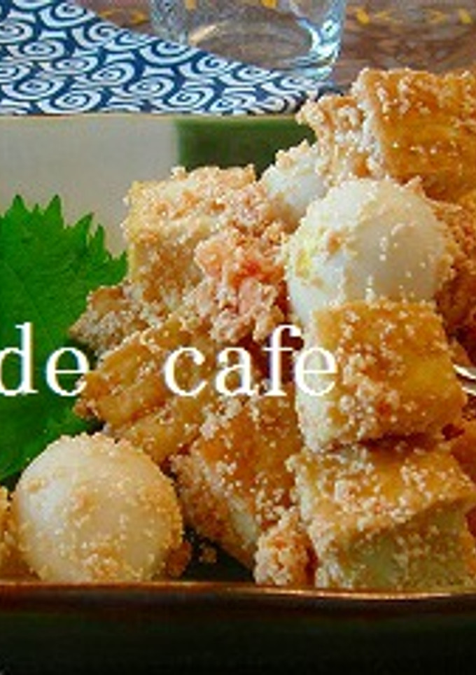 揚げ豆腐とうずら卵のタラコ炒め-レシピのメイン写真