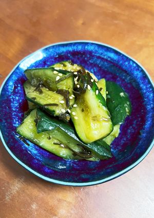 潰して割って!胡瓜と塩昆布のナムル風♪-レシピのメイン写真